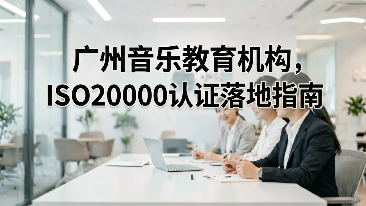 广州音乐教育机构ISO20000认证落地指南